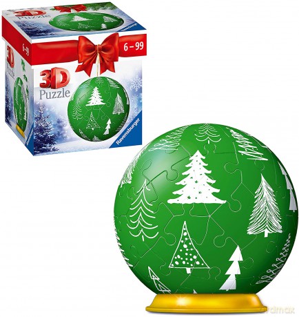 RAVENSBURGER 3D 54 el. Świąteczne dekoracje motyw 3 [PUZZLE]