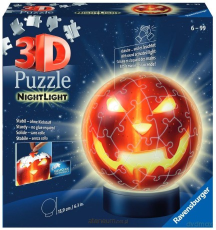 RAVENSBURGER 3D 72 el. Dynia świecąca w ciemności [PUZZLE]