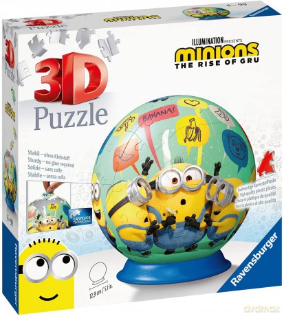 RAVENSBURGER 3D 72 el. Kula Minionki 2 [PUZZLE]
