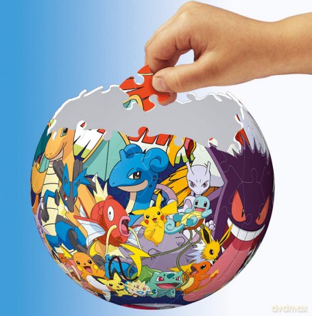 RAVENSBURGER 3D 72 el. Kula Pokemon [PUZZLE]