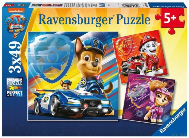 RAVENSBURGER 3x49 el. Psi Patrol Film [PUZZLE]