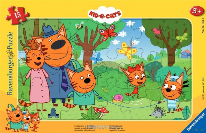 RAVENSBURGER w ramce 15 el. Kot-o-ciaki [PUZZLE]