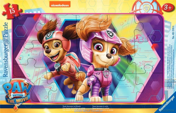 RAVENSBURGER w ramce 15 el. Psi Patrol fIlm [PUZZLE]