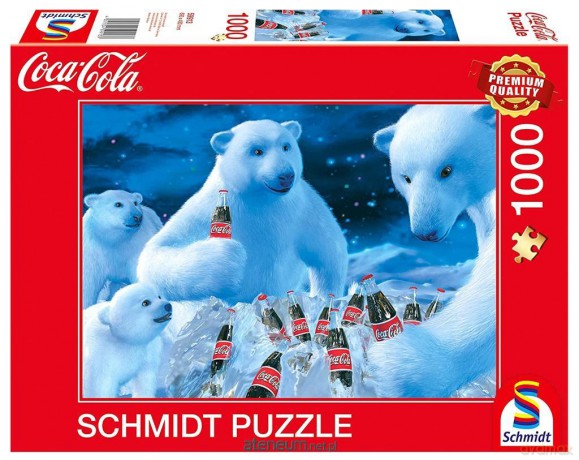 SCHMIDT PQ 1000 el. Coca-Cola Niedźwiedzie polarne [PUZZLE]
