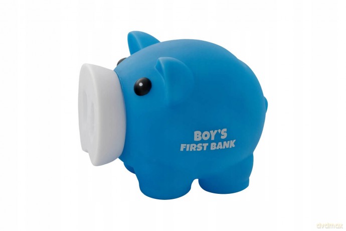 Skarbonka Świnka Boy's First Bank niebieska