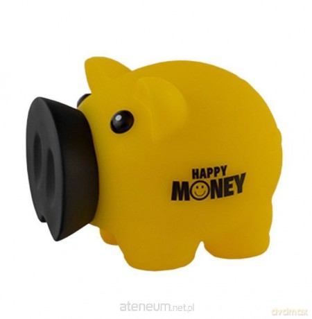 Skarbonka Świnka Happy Money żółta
