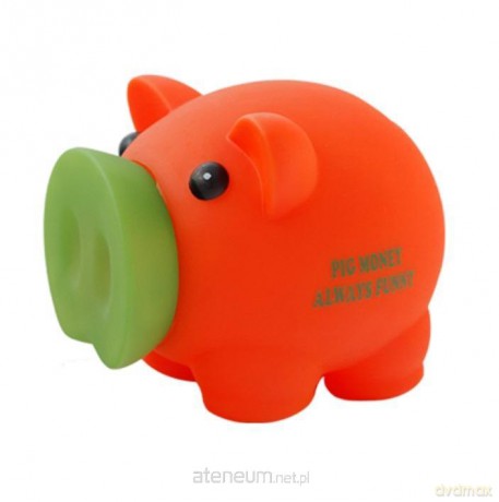 Skarbonka Świnka Pig Money pomarańczowa