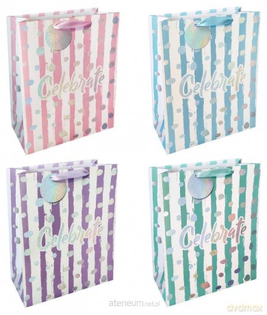 Torba prezentowa 26x32 Celebrate pastelowa