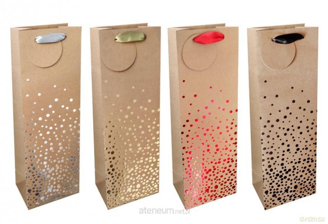 Torba prezentowa na butelkę 12x36 Craft