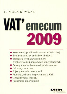 Vat' Emecum 2009 - Tomasz Krywan [KSIĄŻKA]