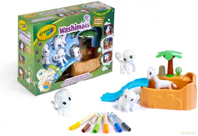 Washimals Safari zwierzątka do kolorowania