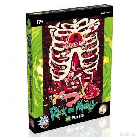 WINNING MOVES 1000 el. Rick and Morty Anatomy Park [PUZZLE]