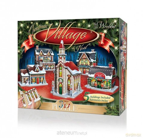 Wrebbit Puzzle 3D 116 el Christmas Village [PUZZLE]