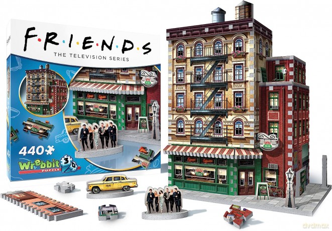 Wrebbit Puzzle 3D 440 el Przyjaciele Central Perk [PUZZLE]