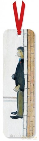 Zakładka do książki Man lying on a wall