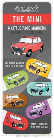 Zakładki magnetyczne auta - Mini Cooper 6 szt