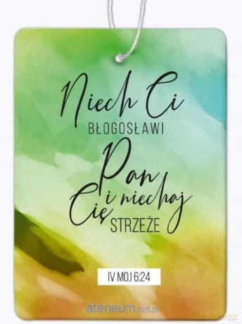 Zawieszka zapachowa - Ocena IV Mojż 6,24 zieleń