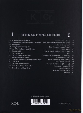 King Crimson: The Elements Tour Box 2021 (booklet) [2CD]