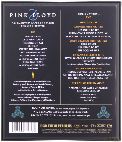 Pink Floyd: A Momentary Lapse Of Reason [DVD]+[CD]
