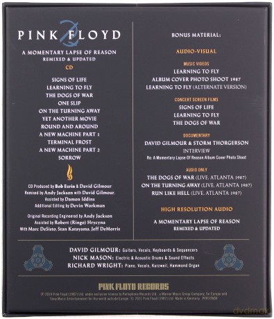 Pink Floyd: A Momentary Lapse Of Reason [Blu-Ray]+[CD]