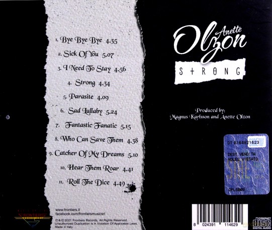 Anette Olzon: Strong [CD]