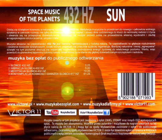 Space Music of The Planets 432 HZ Sun