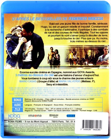Three Steps Above Heaven (Trzy metry nad niebem) [Blu-Ray]