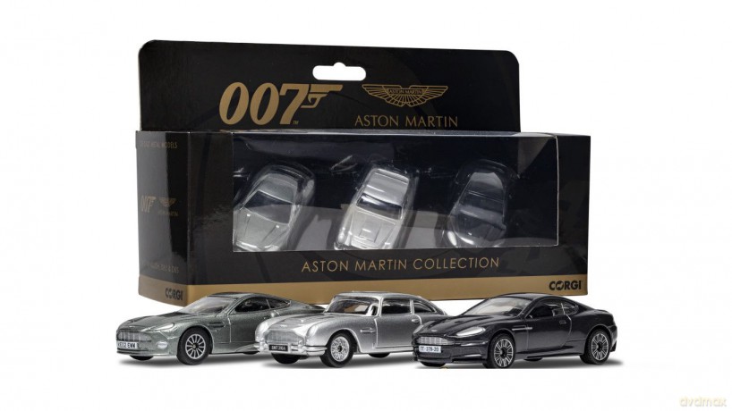 James Bond Aston Martin Collection (V12 Vanquish. DB5. DBS) Die Cast Set