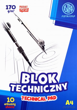 Blok techniczny A4/10K 170g (10szt)