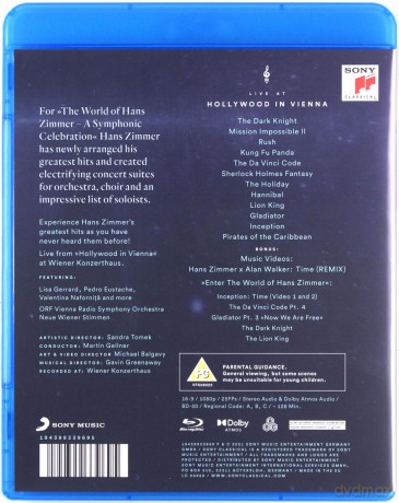 Hans Zimmer: The World of Hans Zimmer - live at Hollywood in Vienna [Blu-Ray]