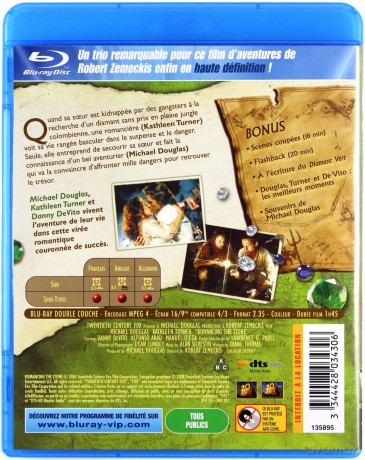 Romancing the Stone (Miłość, szmaragd i krokodyl) [Blu-Ray]