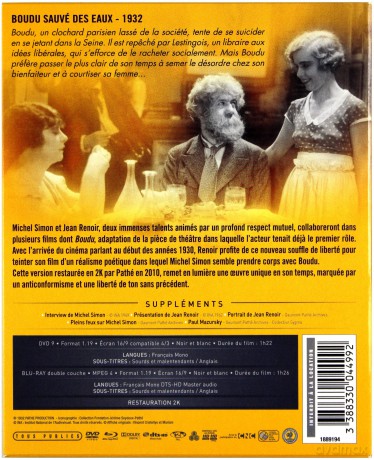 Boudu Saved from Drowning (Boudu z wód wyratowany) [Blu-Ray]