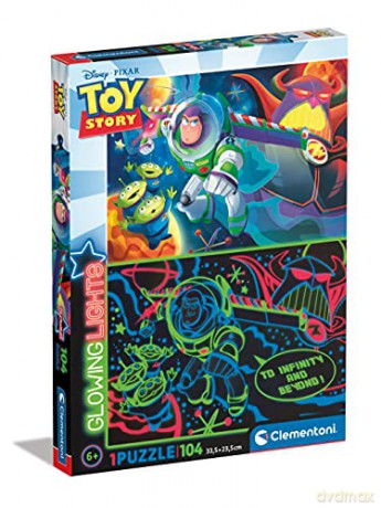 CLEMENTONI Glowing 104 el. Toy Story [PUZZLE]