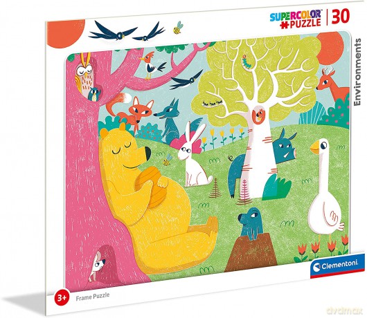 CLEMENTONI Ramkowe 30 el. Super Kolor Environments [PUZZLE]