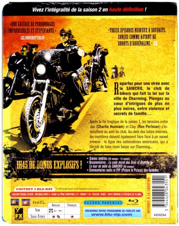 Sons of Anarchy Season 2 (Synowie anarchii) [3xBlu-Ray]