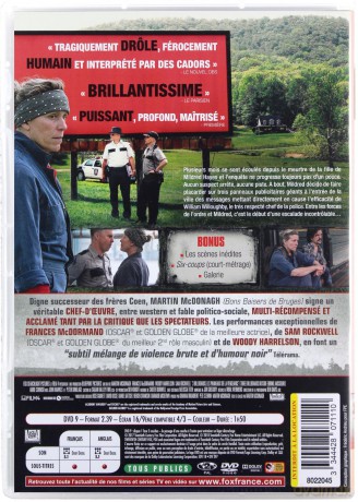 Three Billboards Outside Ebbing, Missouri (Trzy billboardy za Ebbing, Missouri) [DVD]
