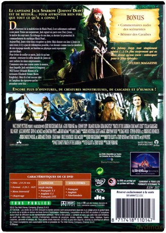 Pirates of the Caribbean: Dead Man's Chest (Piraci z Karaibów: Skrzynia umarlaka) (Disney) [DVD]