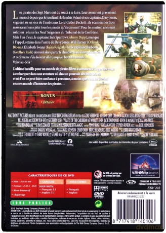Pirates of the Caribbean: At World's End (Piraci z Karaibów: Na krańcu świata) (Disney) [DVD]