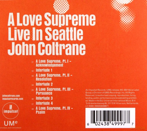John Coltrane: A Love Supreme: Live In Seattle [CD]