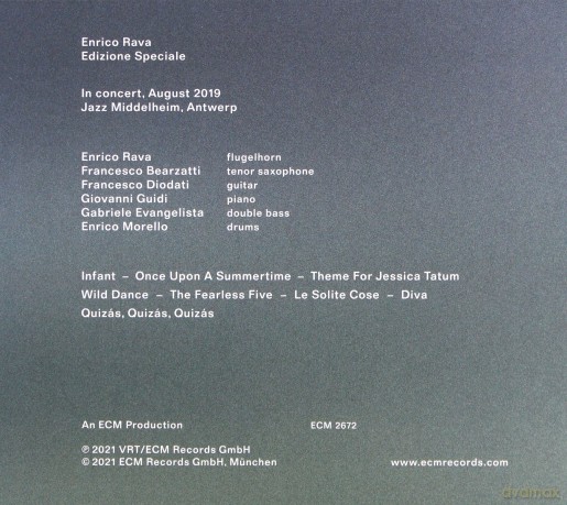 Enrico Rava: Live From Middelheim [CD]