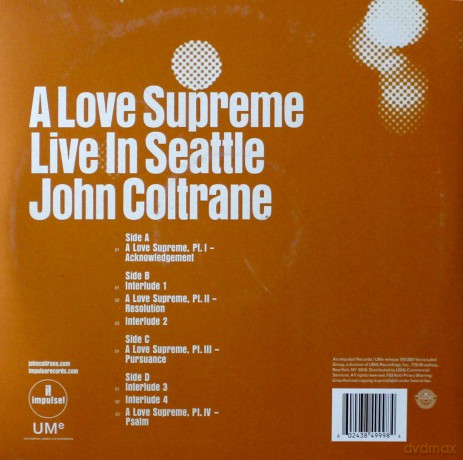John Coltrane: A Love Supreme: Live In Seattle [2xWinyl]