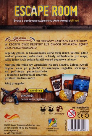 GRA Escape Room. Skarb Czarnobrodego - Martino Chiacchiera, Silvano Sorrentino [KSIĄŻKA]