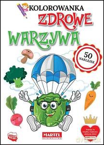 Kolorowanka z naklejkami Zdrowe warzywa [KSIĄŻKA]