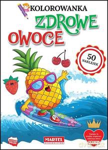 Kolorowanka z naklejkami. Zdrowe owoce [KSIĄŻKA]