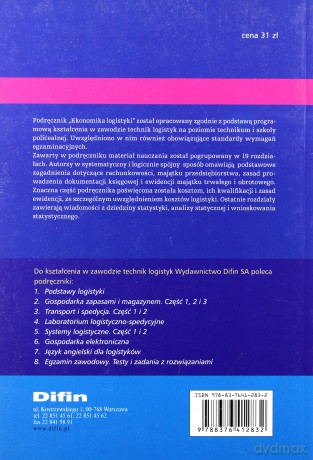 Ekonomika logistyki - Teresa Truś, Eugeniusz Januła [KSIĄŻKA]