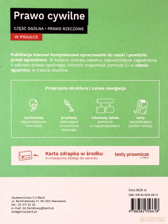Prawo cywilne w pigułce Część ogólna Prawo rzeczowe [KSIĄŻKA]