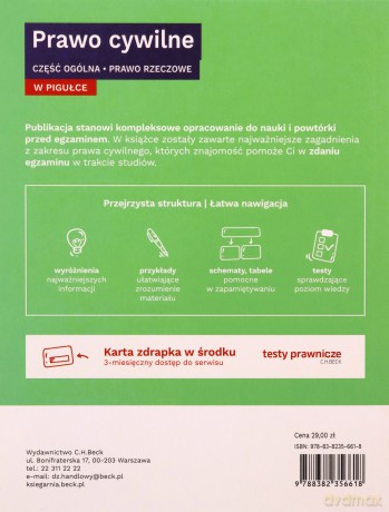 Prawo cywilne w pigułce Część ogólna Prawo rzeczowe [KSIĄŻKA]