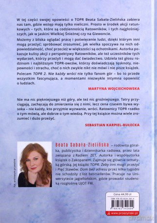 TOPR 2. Nie każdy wróci - Beata Sabała-Zielińska [KSIĄŻKA]