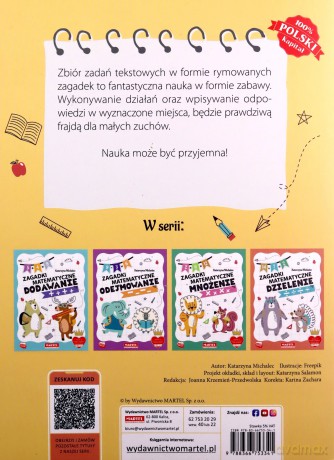 Zagadki matematyczne. Dodawanie i odejmowanie - Katarzyna Michalec [KSIĄŻKA]