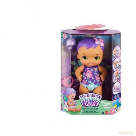 Lalka My Garden Baby Karmienie i przewijanie Fioletowa